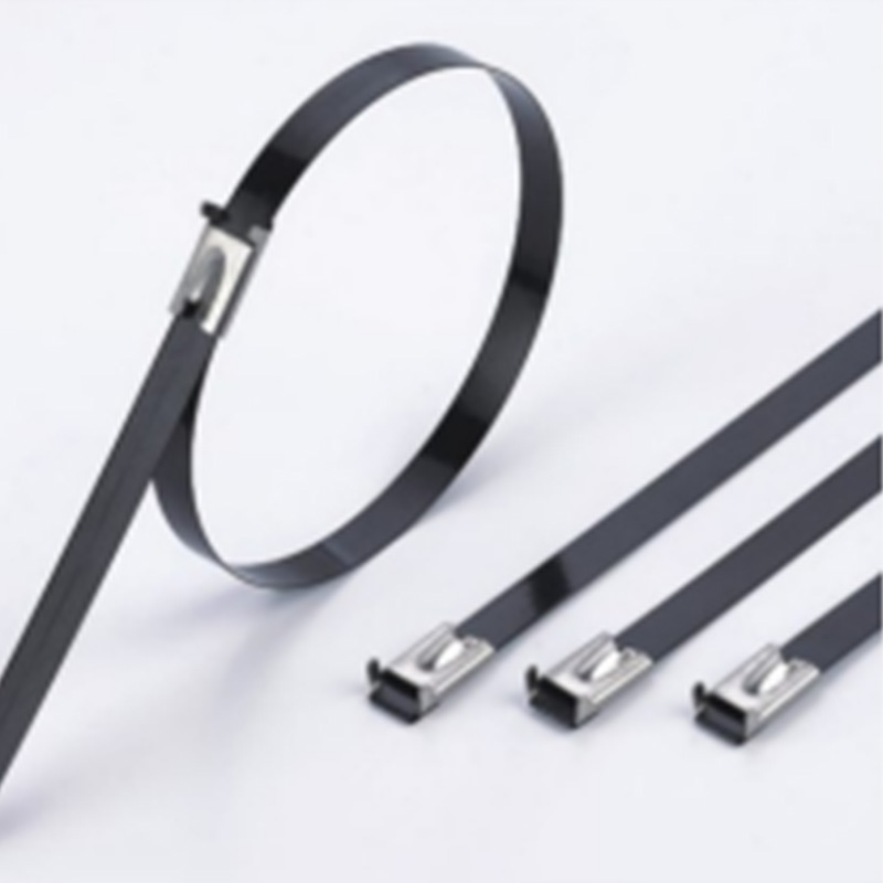 Ikatan Kabel Keluli Tahan Karat- Ikatan Bersalut Poliester Bola-Lock Jenis L